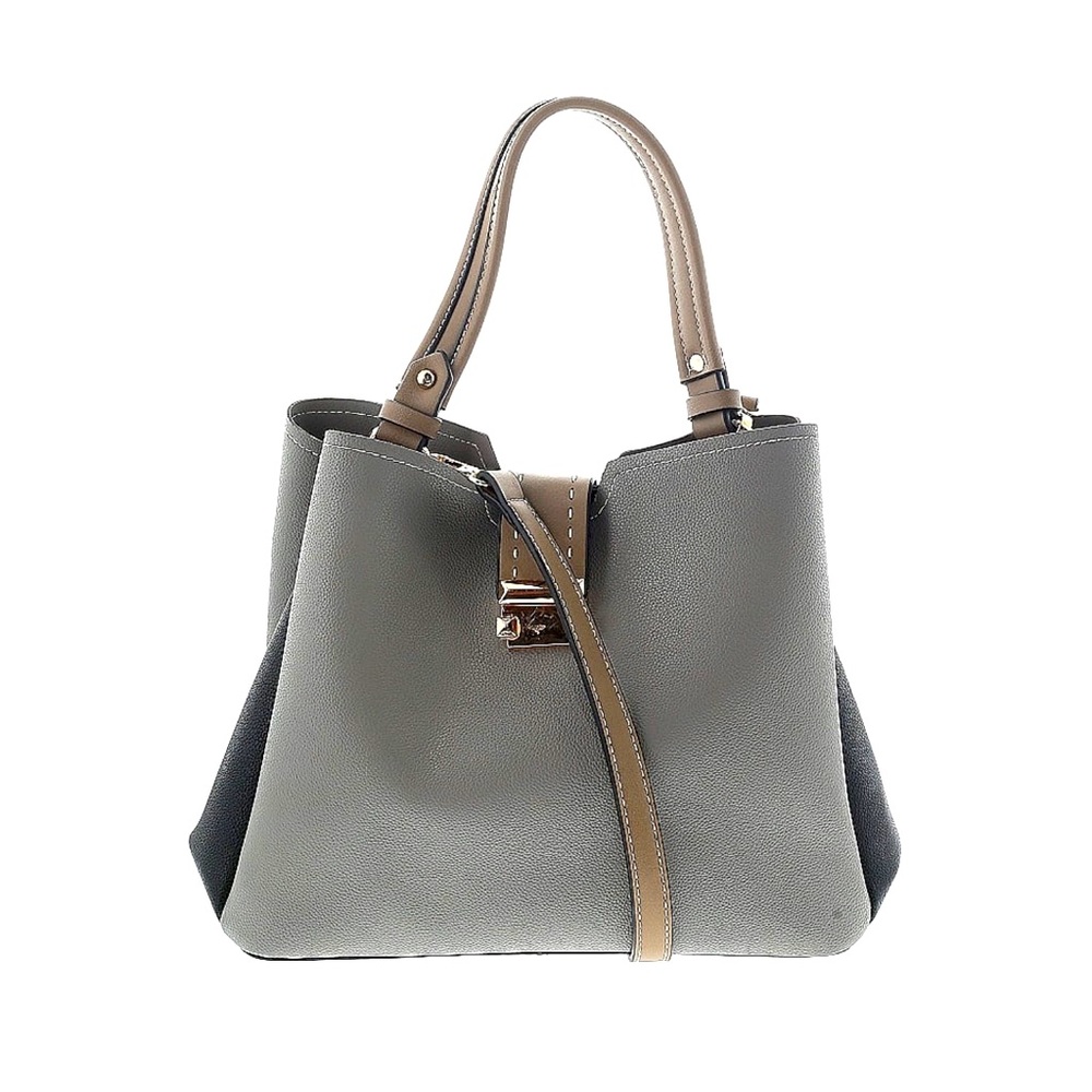 2 Tone Shoulder bag with removable strap